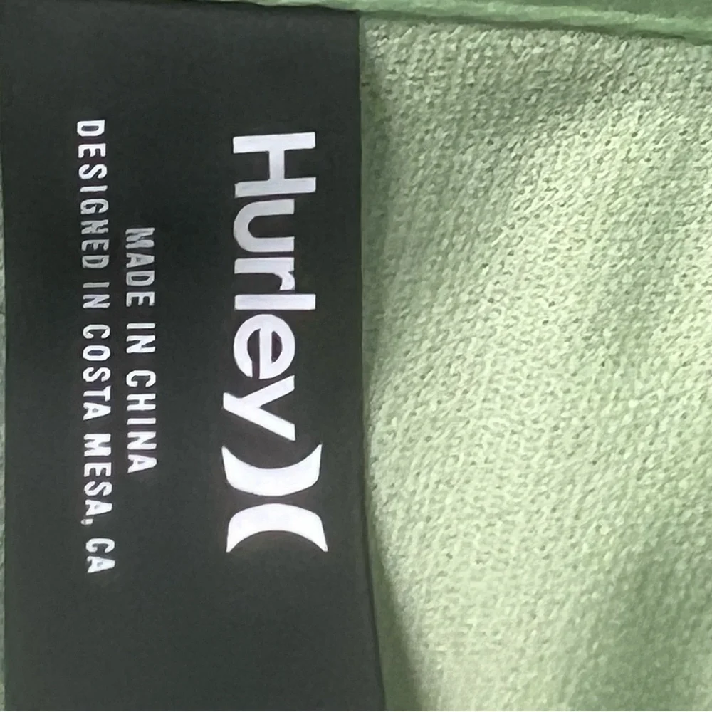 Hurley Optimism logo green ruched one piece swimsuit - Picture 8 of 9